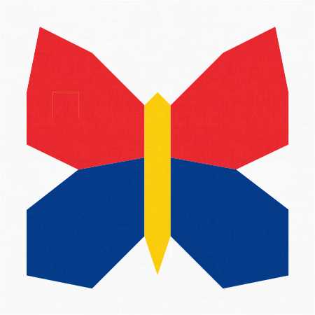 Butterfly FPP Quilt Block Pattern - PDF Instant Download - Image 5