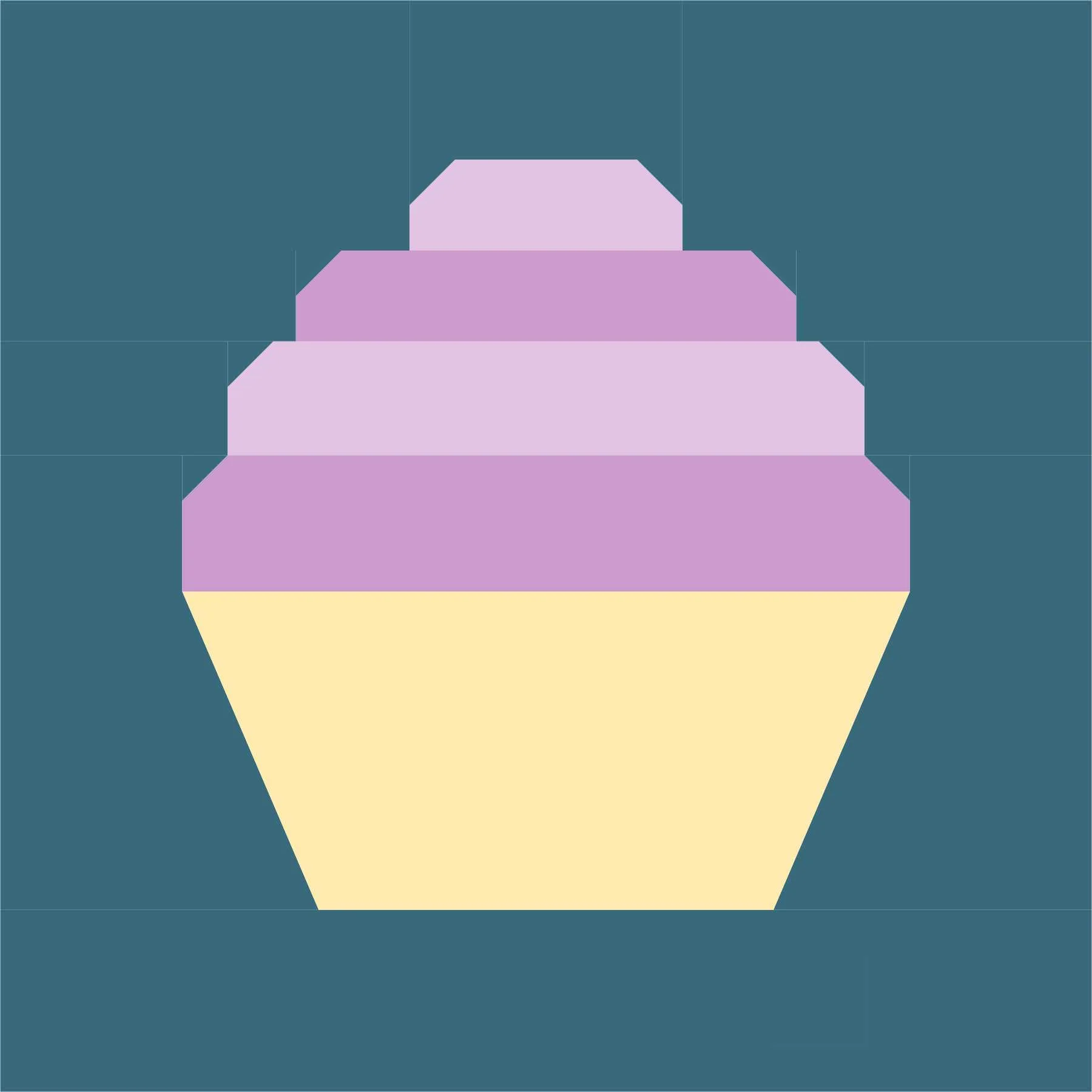 Cupcake FPP Quilt Block Pattern - PDF Instant Download - Image 5