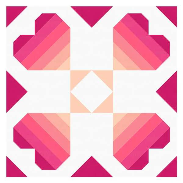 Dancing Hearts Quilt Pattern - PRINTED PATTERN - Image 6