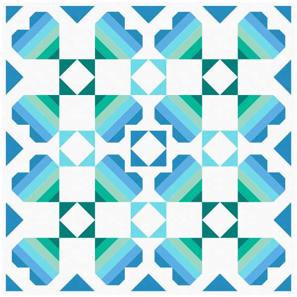 Dancing Hearts Quilt Pattern - PRINTED PATTERN - Image 7