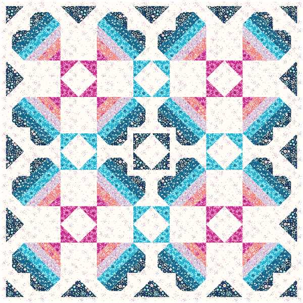 Dancing Hearts Quilt Pattern - PRINTED PATTERN - Image 9