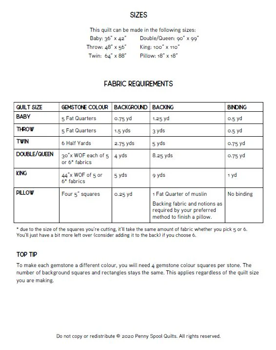 Facets Quilt Pattern - PDF Instant Download - Image 6