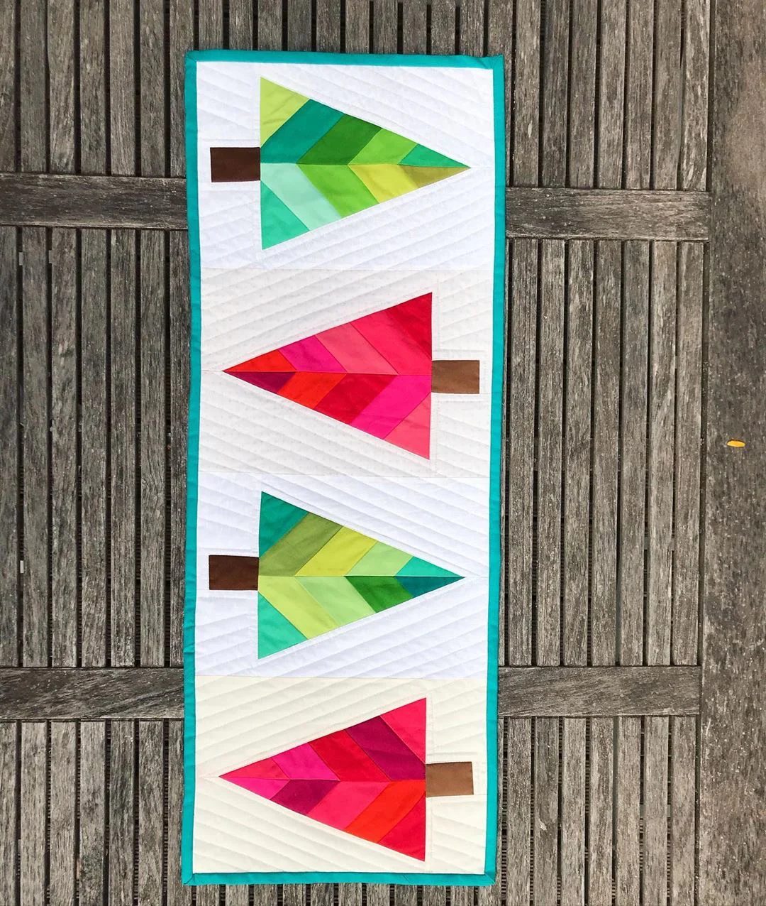 Festive Forest FPP Table Runner Pattern - PDF Instant Download - Image 5