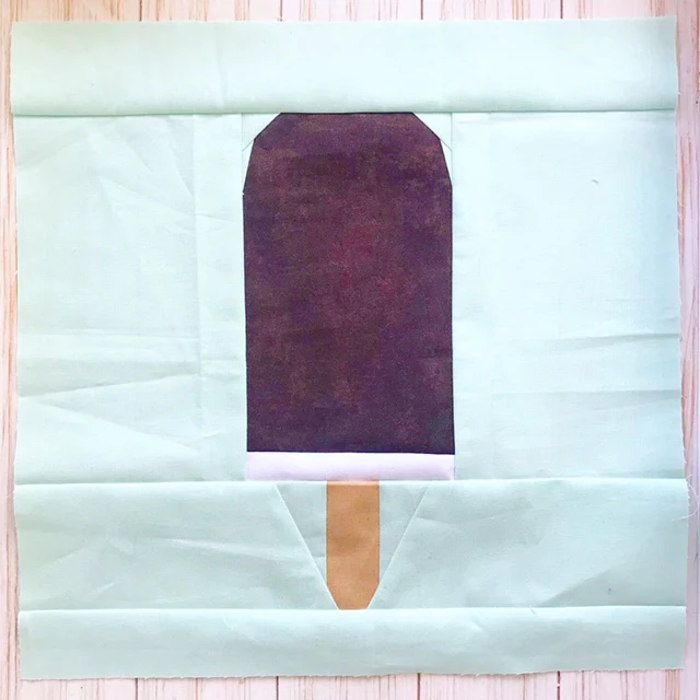 Ice Cream Bar #1 FPP Quilt Block Pattern - PDF Instant Download - Image 3