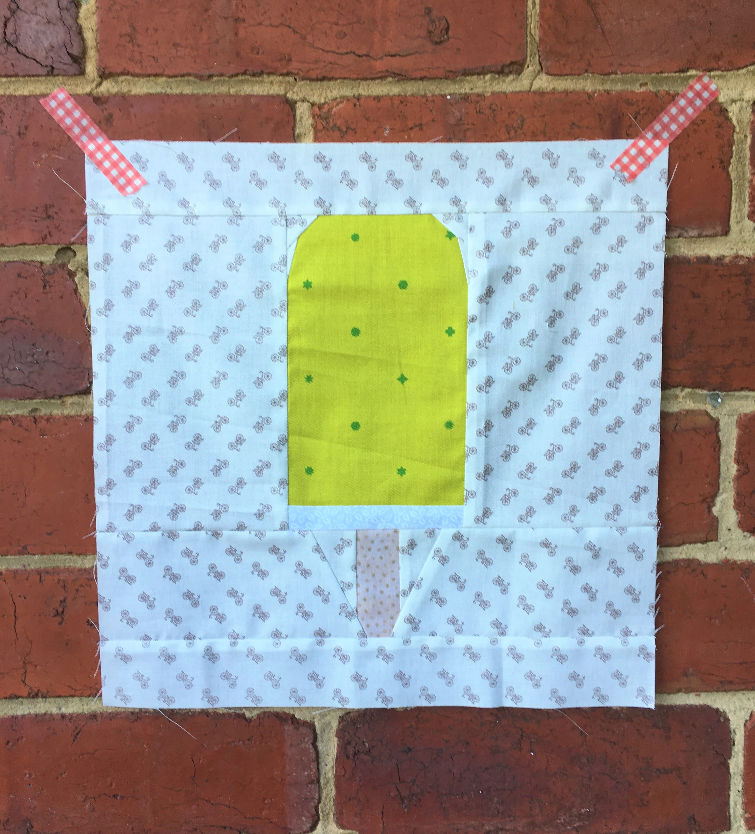 Ice Cream Bar #1 FPP Quilt Block Pattern - PDF Instant Download - Image 4