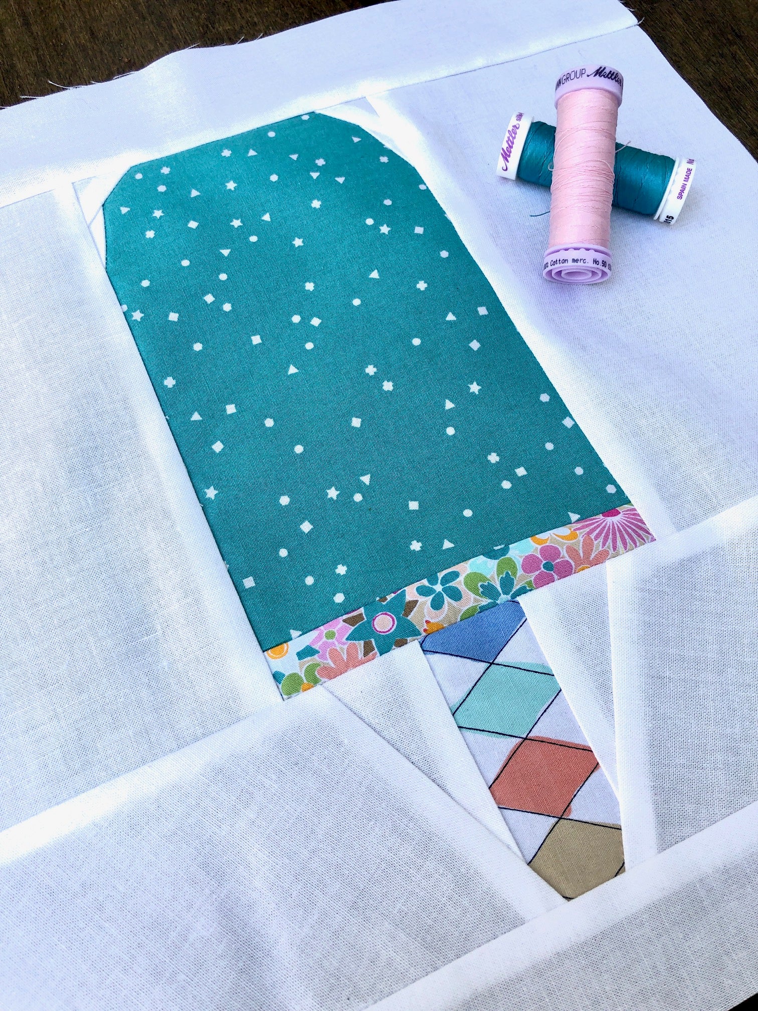 Ice Cream Bar #1 FPP Quilt Block Pattern - PDF Instant Download - Image 6