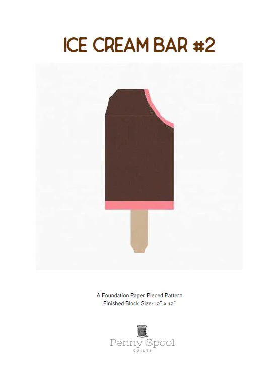 Ice Cream Bar #2 FPP Quilt Block Pattern - PDF Instant Download - Image 7