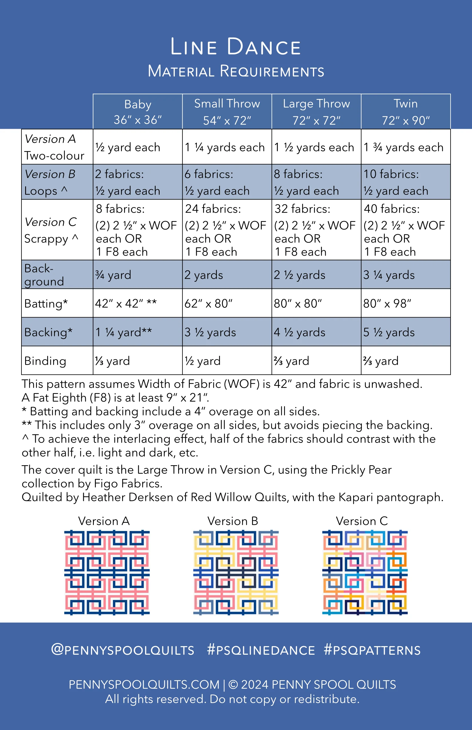 Line Dance Quilt Pattern - PDF Instant Download - Image 5