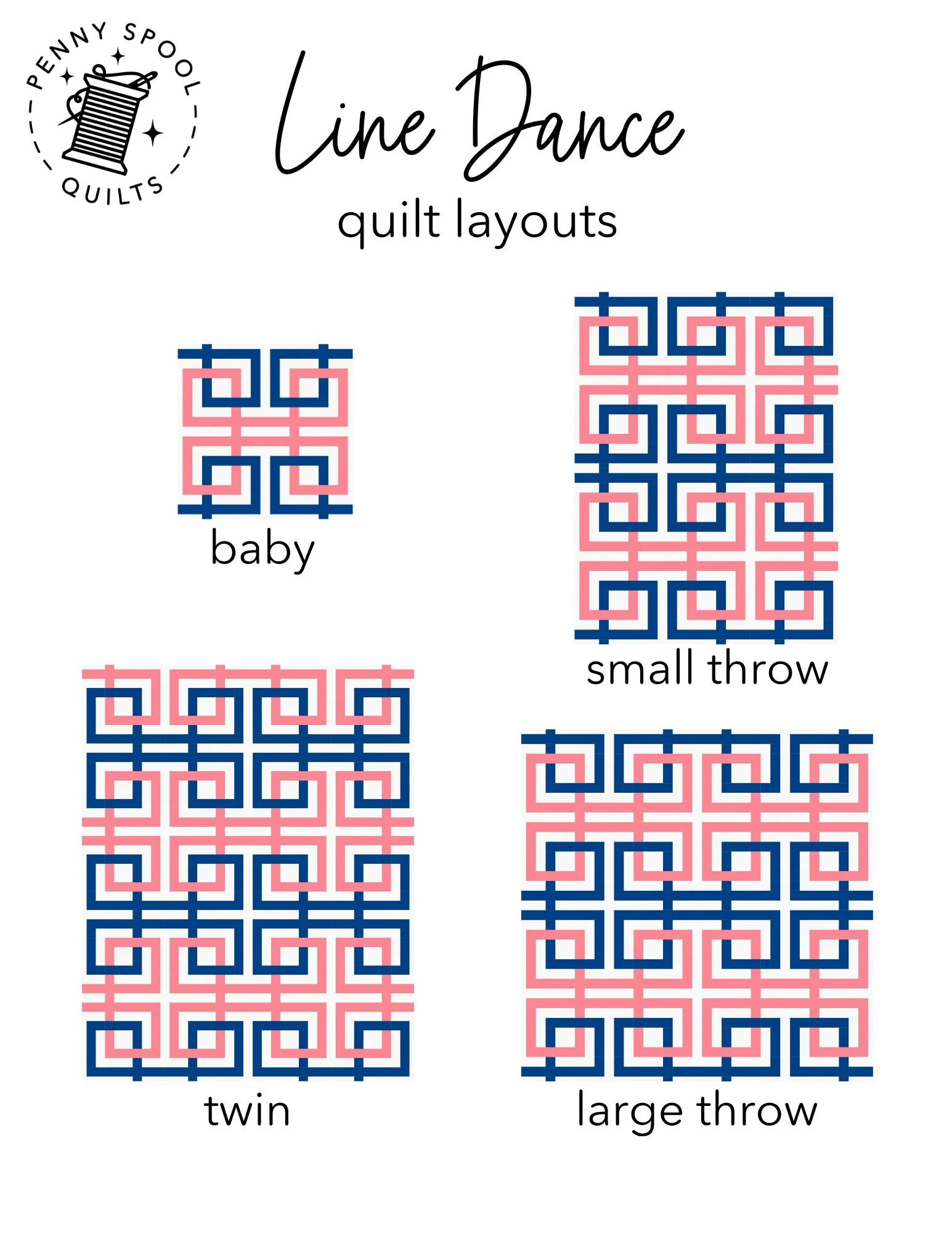 Line Dance Quilt Pattern - PRINTED PATTERN - Image 6