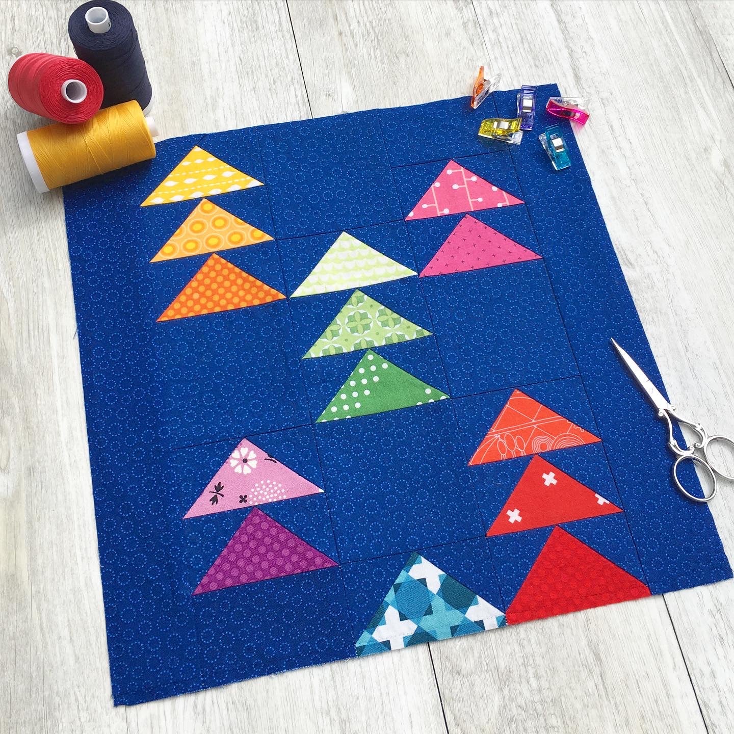 Mini Flocks FPP Quilt Block Pattern- PDF Instant Download - Image 3