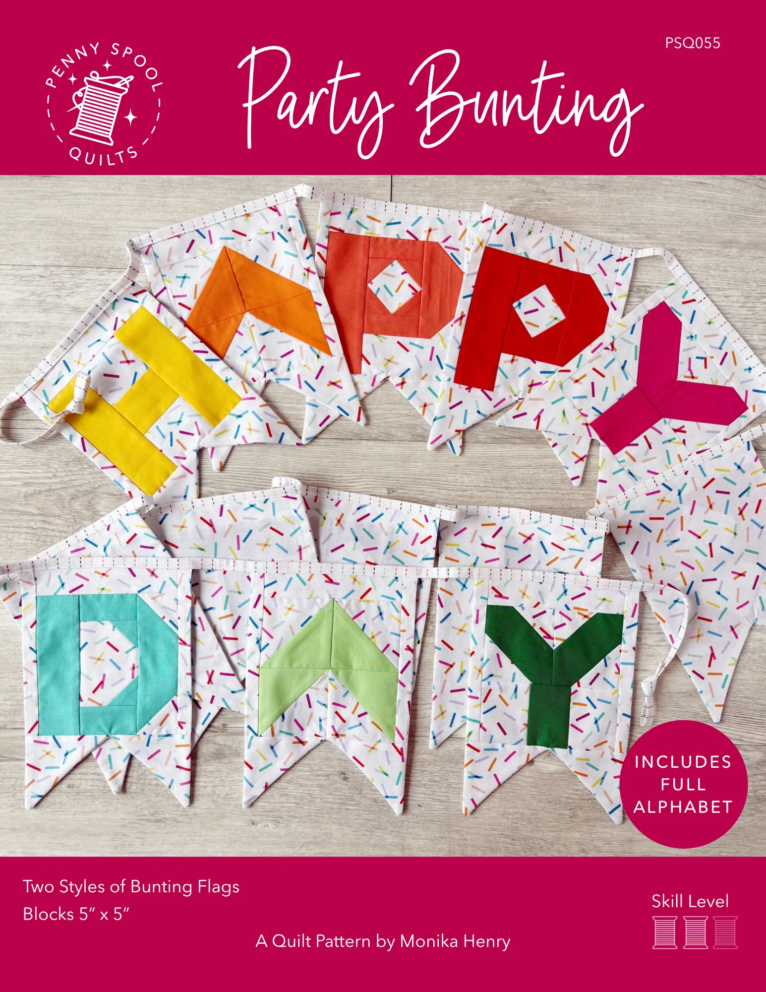 Party Bunting Pattern - PDF Instant Download - Image 6