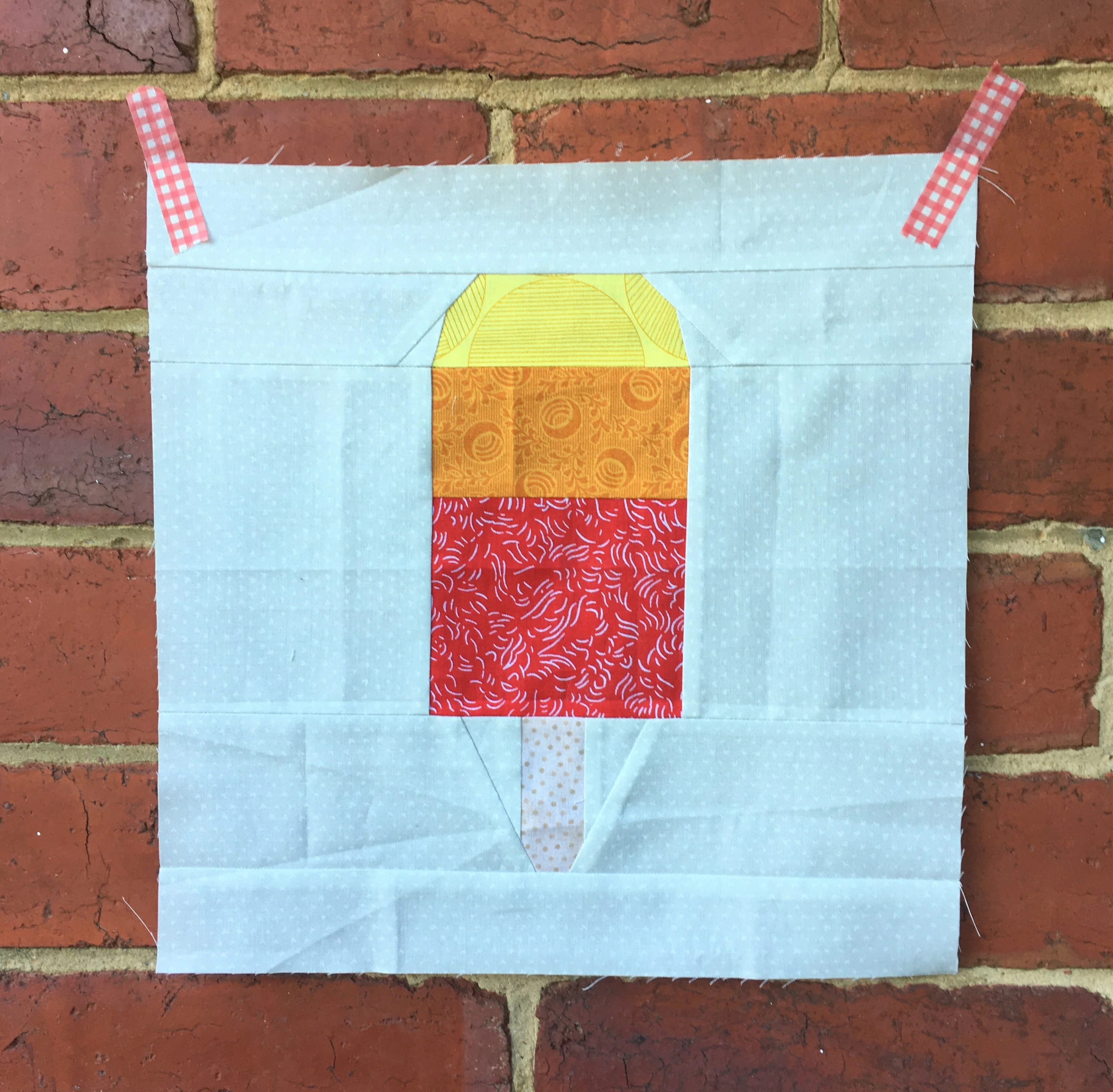 Popsicle #1 FPP Quilt Block Pattern - PDF Instant Download - Image 5