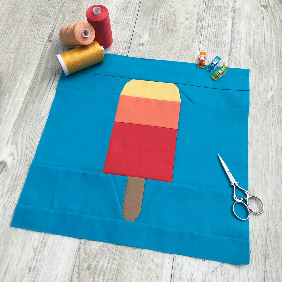 Popsicle #1 FPP Quilt Block Pattern - PDF Instant Download - Image 6