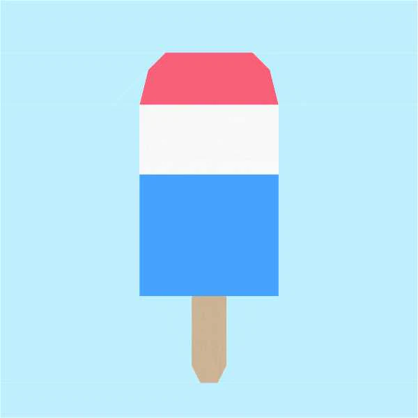 Popsicle #1 FPP Quilt Block Pattern - PDF Instant Download - Image 8