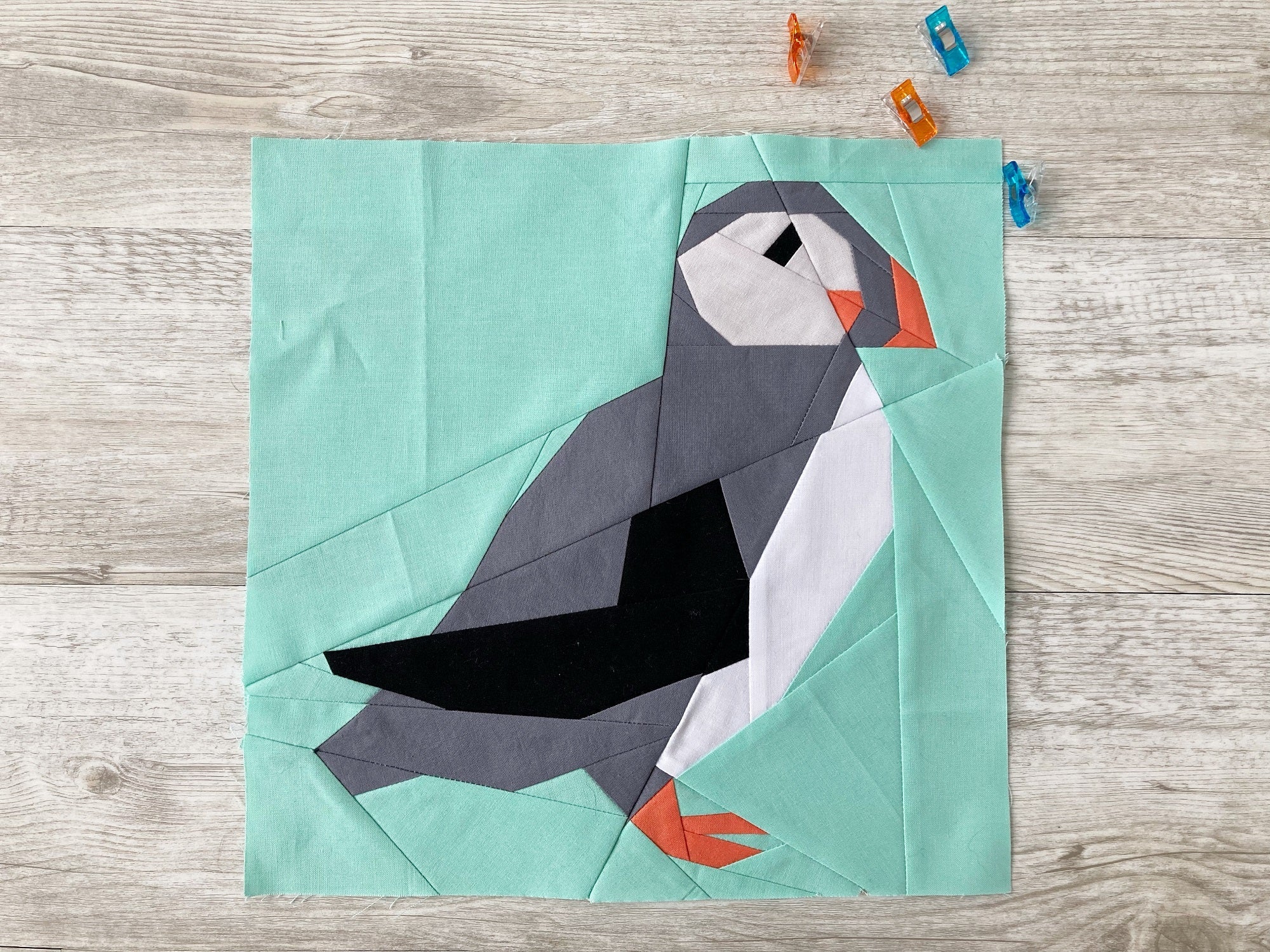 Puffin FPP Quilt Block Pattern - PRINTED PATTERN - Image 4
