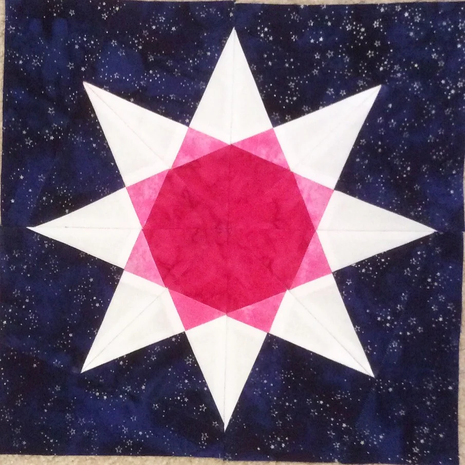 Rainbow Star FPP Quilt Block Pattern - PDF Instant Download - Image 7