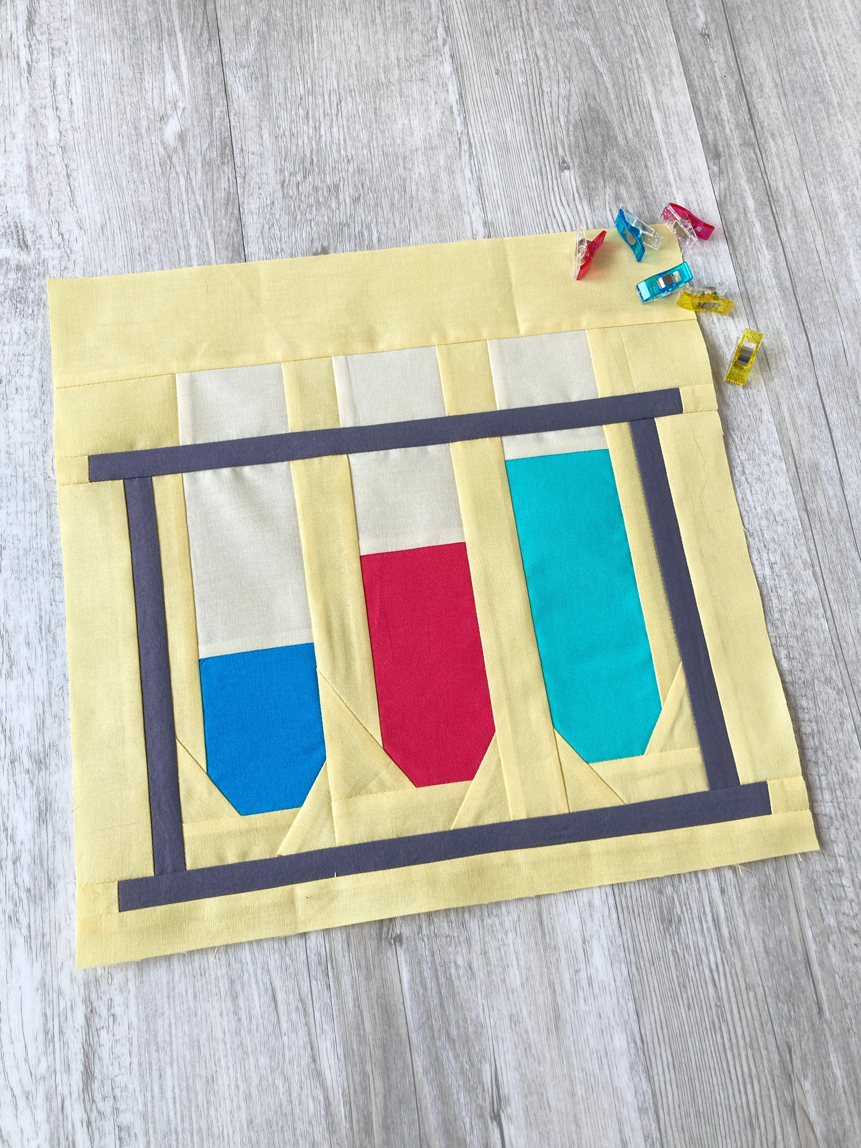 Test Tubes FPP Quilt Block - PDF Instant Download - Image 4