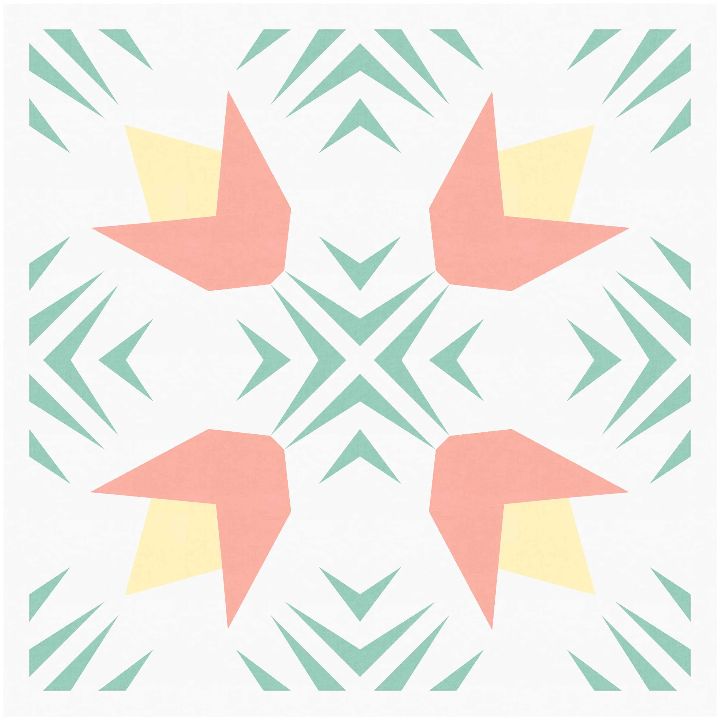 Tumbling Tulips FPP Mini Quilt Pattern - PDF Instant Download - Image 4