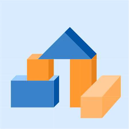 Wooden Toy Blocks FPP Quilt Block - PDF Instant Download - Image 4